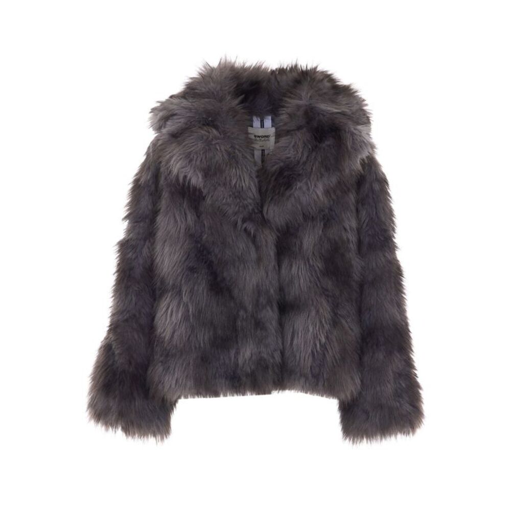 Sword Women Faux Fur Short Jacket